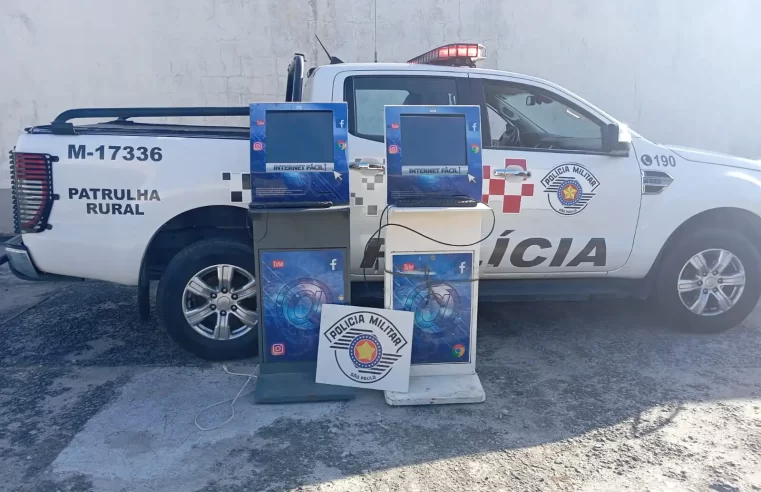 PM apreende caça-níqueis após suspeita de jogo de azar em Biritiba Mirim