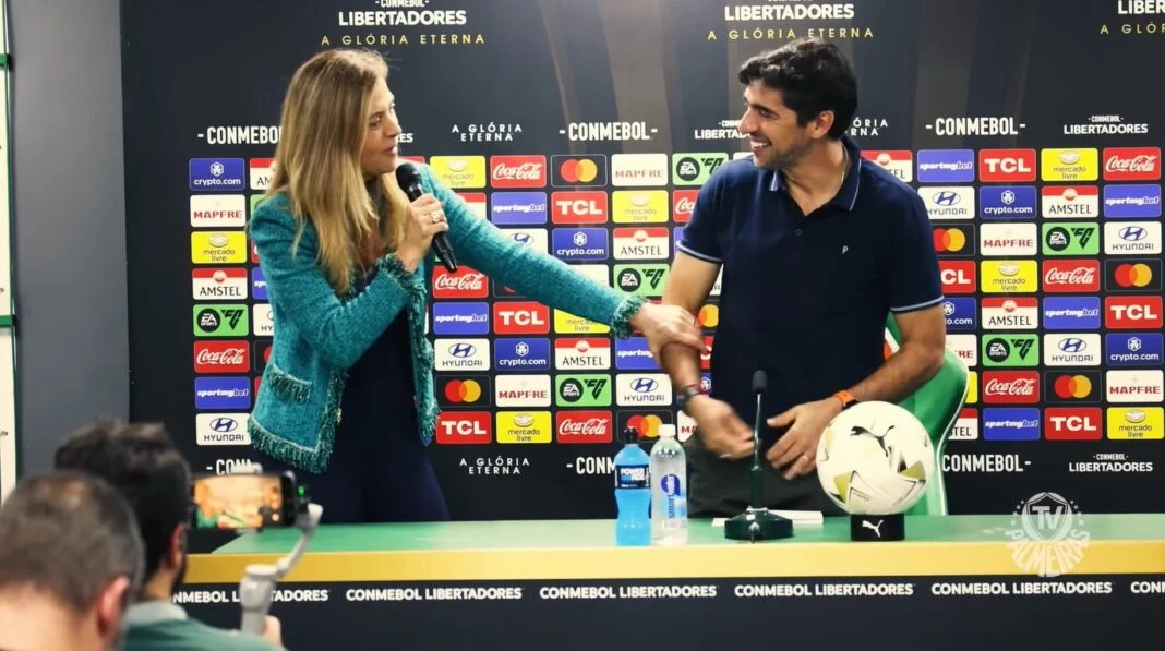 Leila se posiciona sobre renovação de Abel em meio à crise do Palmeiras