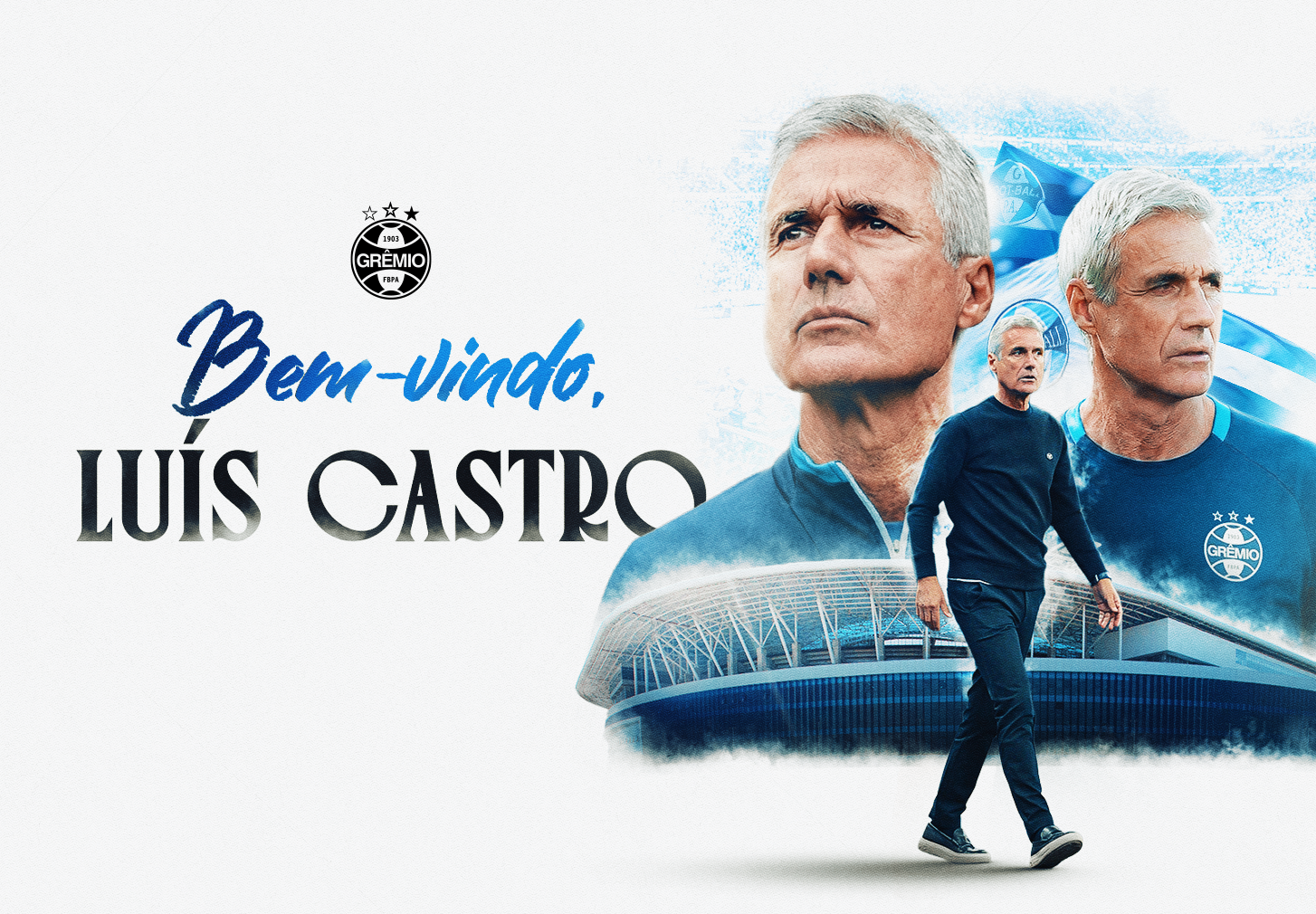 Luís Castro é o novo técnico do Grêmio