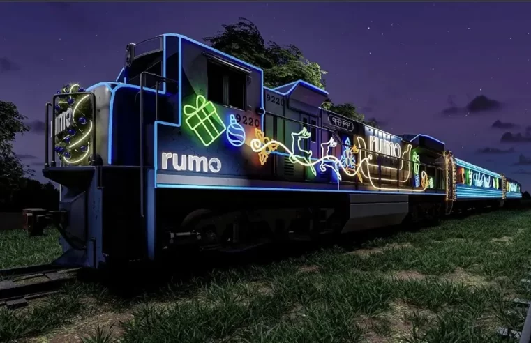 Trem iluminado de Natal irá passar pelo Alto Tietê no dia 21 de dezembro