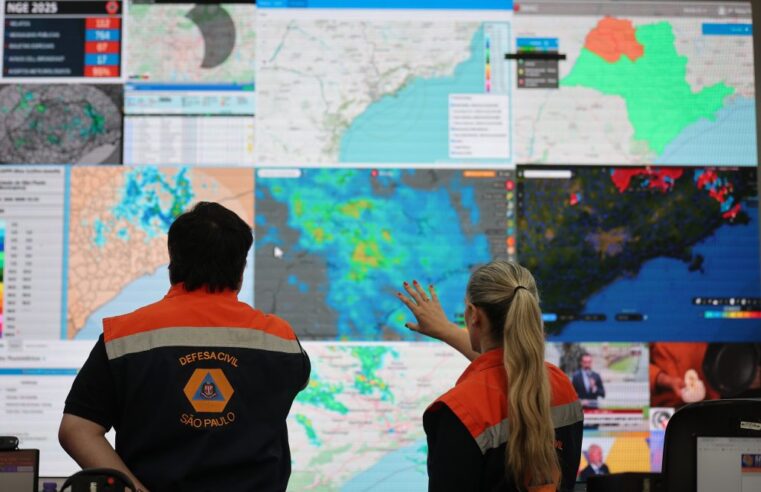 Defesa Civil de SP alerta para chuva intensa nos primeiros dias do ano