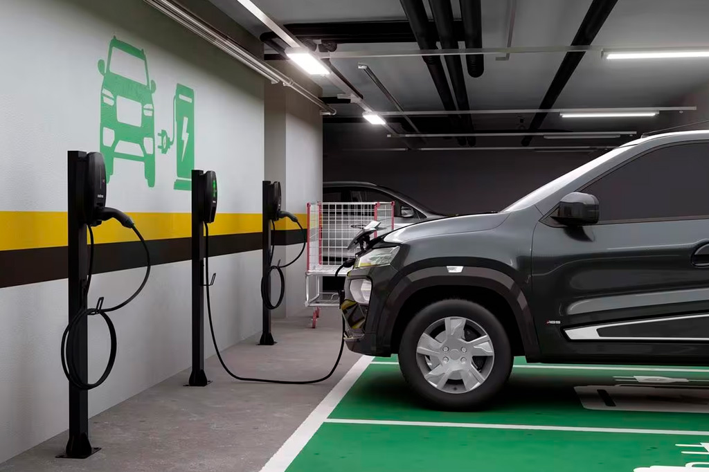 Sancionada lei que permite instalação de carregadores de carros elétricos em condomínios