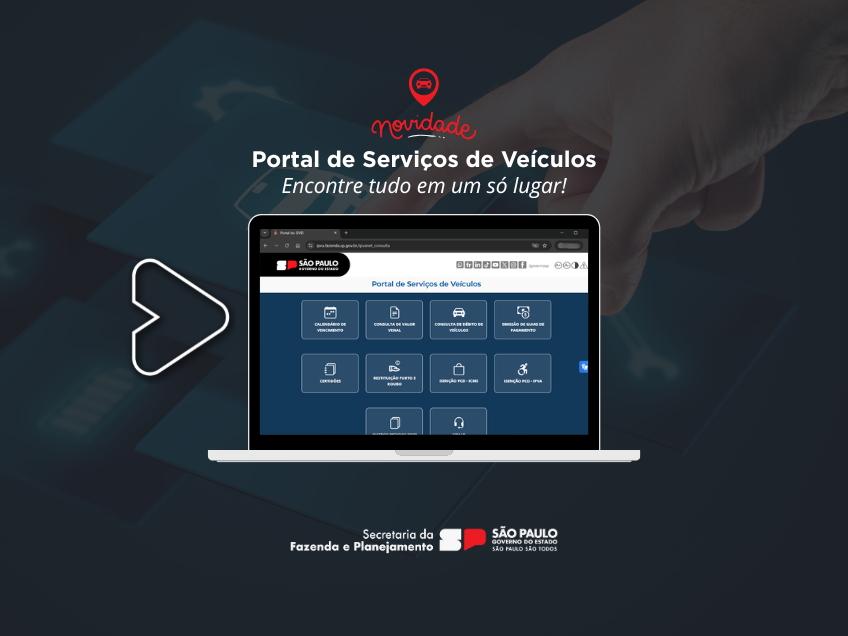 Secretaria da Fazenda de SP reúne serviços para veículos em uma única página