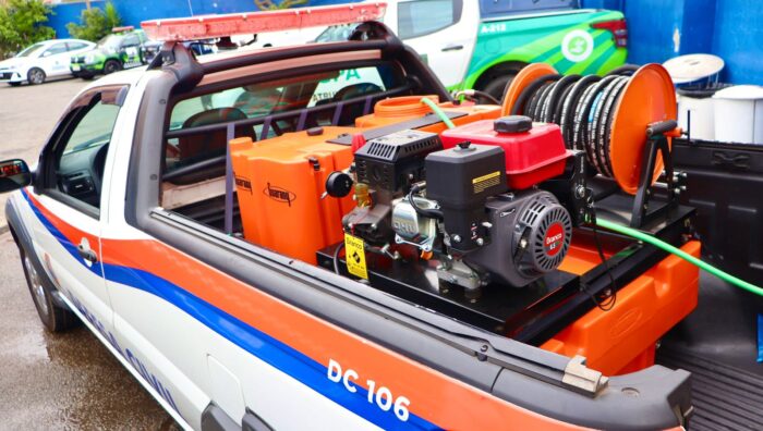 Defesa Civil de Suzano recebe tanque de combate a incêndios