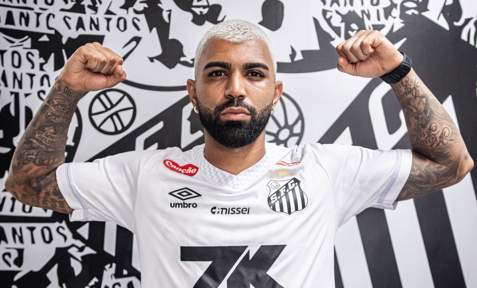 Gabigol sofre lesão e será desfalque do Santos