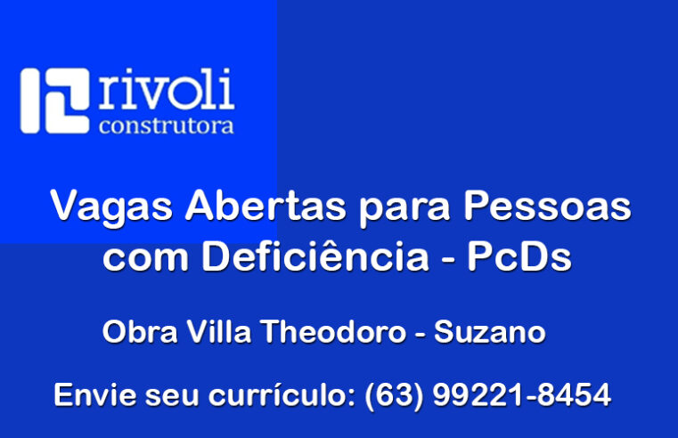 Atenção: Oportunidade para Pessoas com Deficiência (PcDs) em Suzano