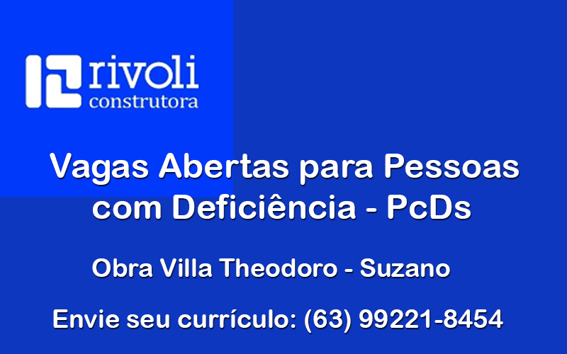Atenção: Oportunidade para Pessoas com Deficiência (PcDs) em Suzano