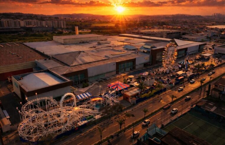 Parque de diversões volta ao Shopping de Suzano com montanha russa do Rock in Rio