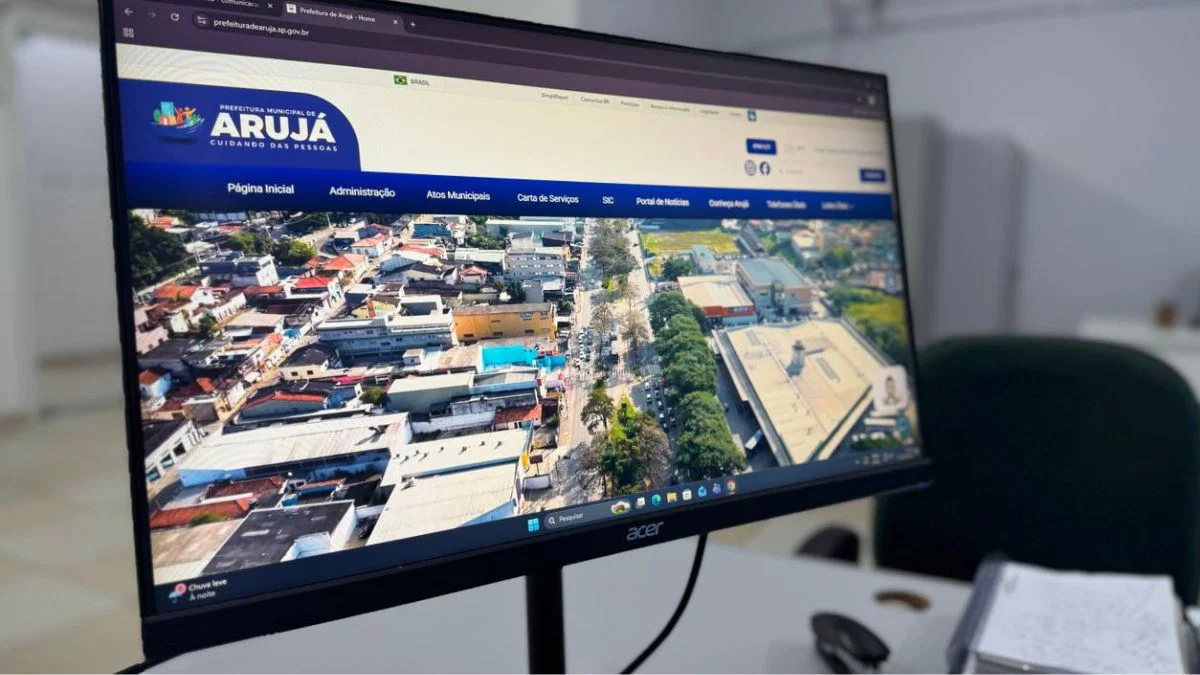 Arujá lança novo site com acessibilidade e serviços integrados