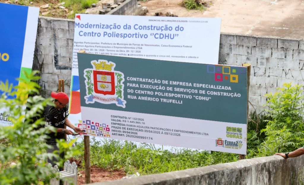 Ferraz de inicia obras de centro poliesportivo no Parque São Francisco