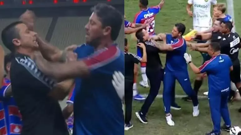 Carpini e Eduardo Barros trocam empurrões e são expulsos em Fortaleza e Cuiabá
