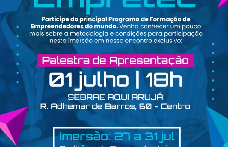 Desenvolvimento Econômico de Arujá promove palestra para futuros empreendedores