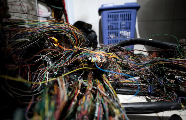 GCM de Suzano apreende 1,4 tonelada de fios furtados 