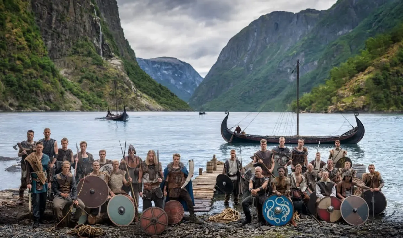 Jogadores da Noruega posam de vikings em foto para Copa